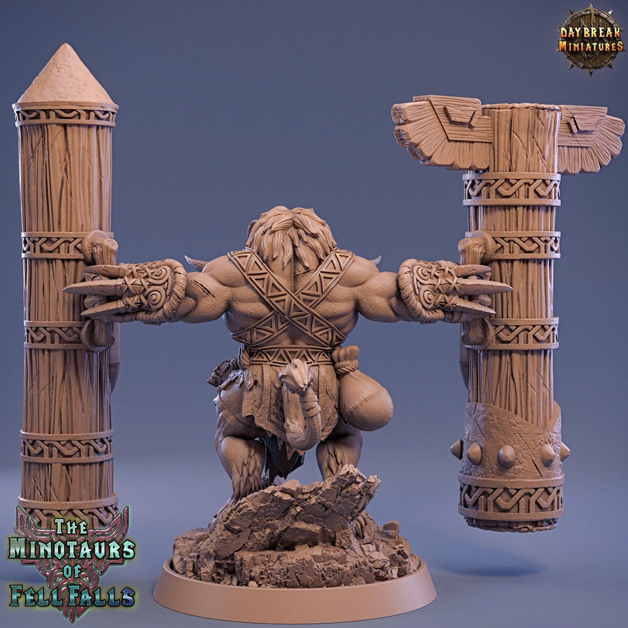 Jauger Bloodcrush - DnD Miniature l 3D Printed Model l Minotaur l Beast Pathfinder l Tabletop RPG l Dungeons and Dragons l Jauger Bloodcrush - DnD Miniature l 3D Printed Model l Minotaur l Beast Pathfinder l Tabletop RPG l Dungeons and Dragons l