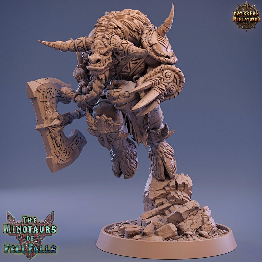 Phaolo Klanck - DnD Miniature l 3D Printed Model l Minotaur l Beast Pathfinder l Tabletop RPG l Dungeons and Dragons l Phaolo Klanck - DnD Miniature l 3D Printed Model l Minotaur l Beast Pathfinder l Tabletop RPG l Dungeons and Dragons l