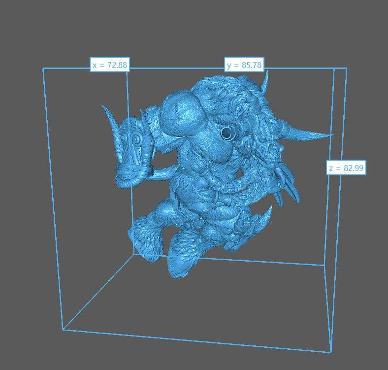 Phaolo Klanck - DnD Miniature l 3D Printed Model l Minotaur l Beast Pathfinder l Tabletop RPG l Dungeons and Dragons l Phaolo Klanck - DnD Miniature l 3D Printed Model l Minotaur l Beast Pathfinder l Tabletop RPG l Dungeons and Dragons l