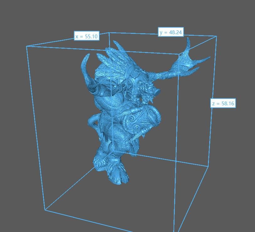 Talos Frakk - DnD Miniature l 3D Printed Model l Minotaur l Beast Pathfinder l Tabletop RPG l Dungeons and Dragons l Talos Frakk - DnD Miniature l 3D Printed Model l Minotaur l Beast Pathfinder l Tabletop RPG l Dungeons and Dragons l