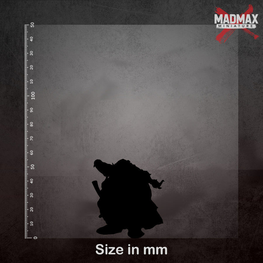 a statue of a troll sitting on top of a rock