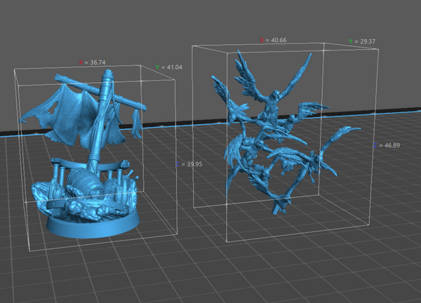 a computer generated image of a blue model of a dragon