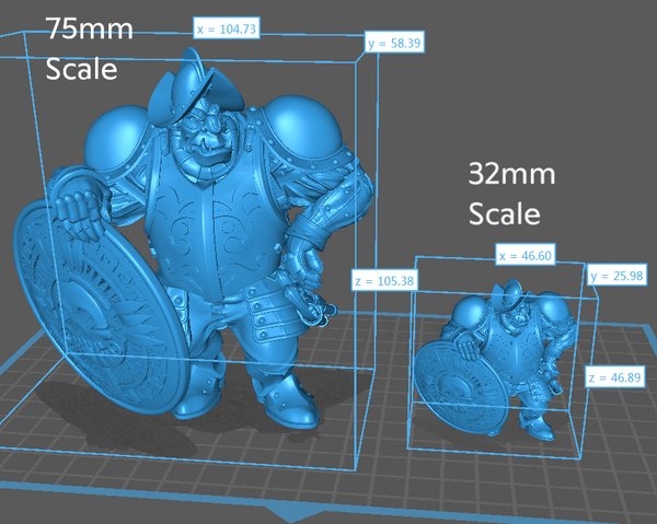 a blue 3d model of a man in armor