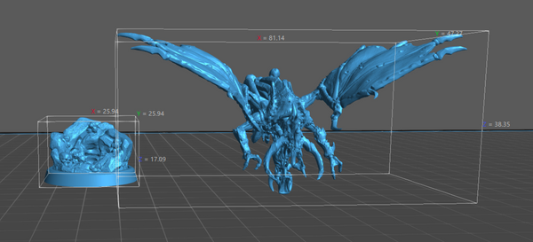 a computer generated image of a blue dragon