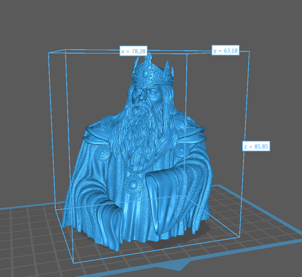 a 3d image of a wizard in a box