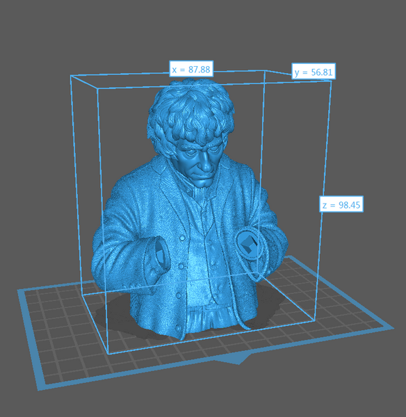 a 3d image of a statue of a man
