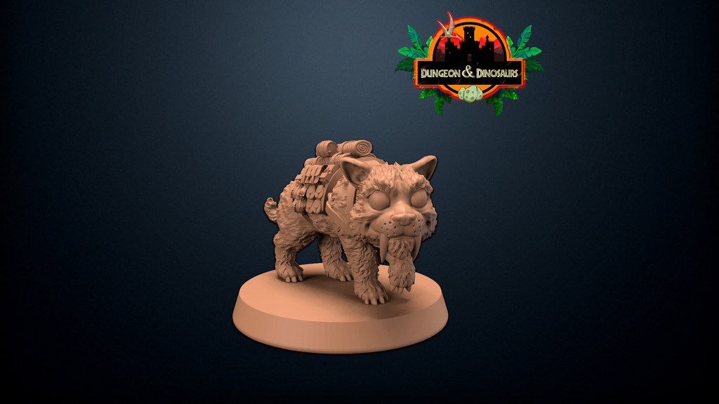 Chibi Saber-toother pet - Falcata 3D – Mad Max Miniatures