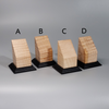 Curly Maple Small Angled Plinths 35mmx35mmx65mm