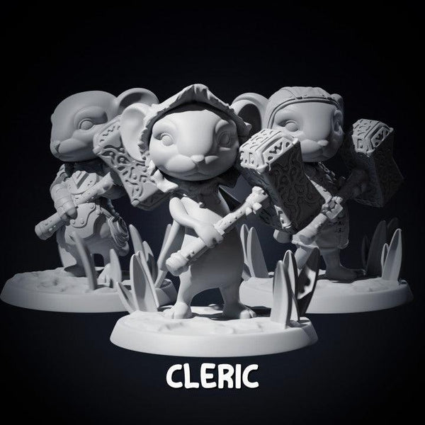 Mice Cleric With Hammer - Job Hermes Creative