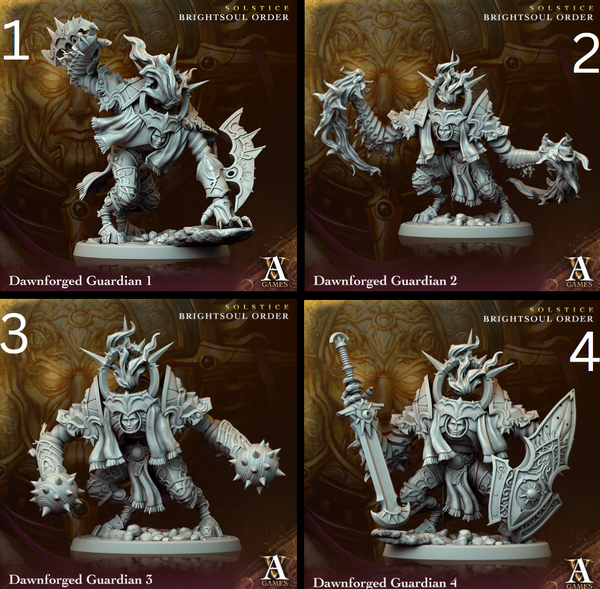 a set of four pictures of a warhammer