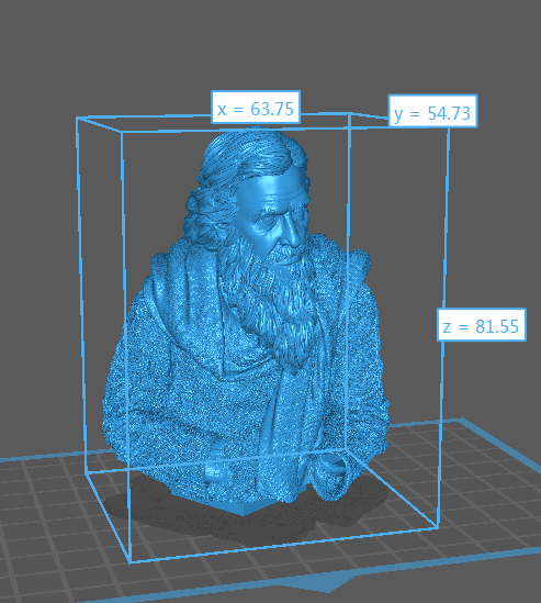 a 3d image of a statue of a man with a beard