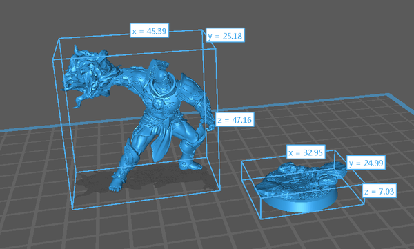 a blue 3d model of a man in a box