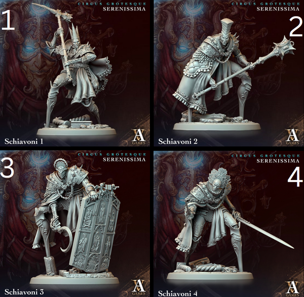 a series of four pictures of a knight with a sword