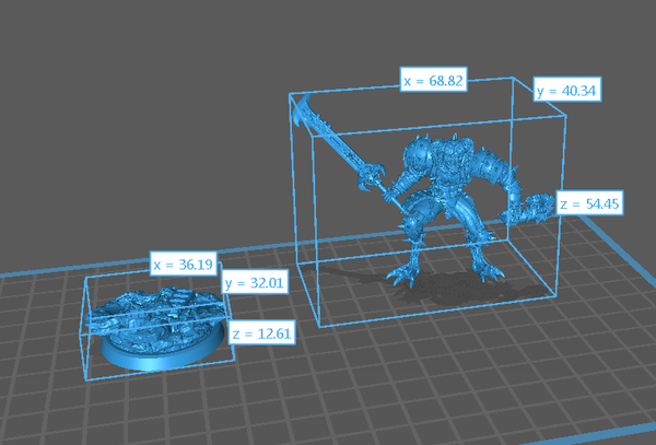 a 3d model of a dragon in a box