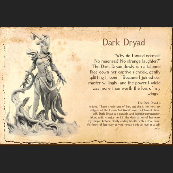 Dark Dryad- *SIZE OPTION*