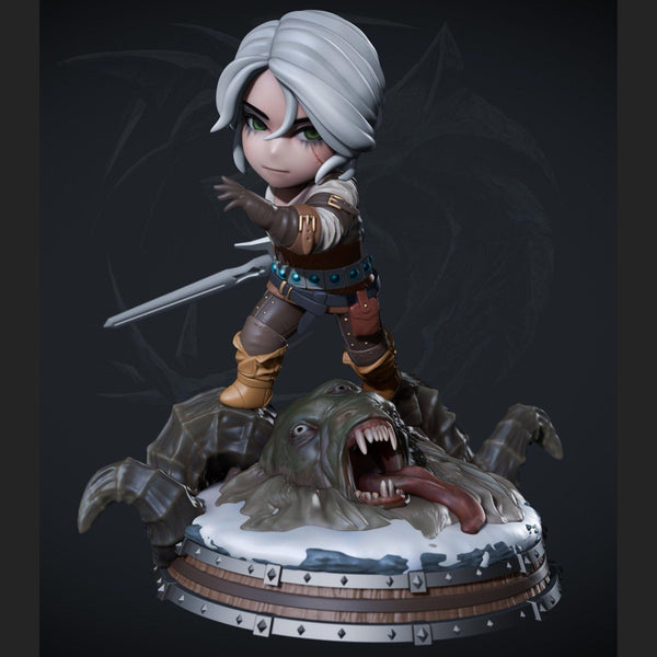 The Witch Chibi * SET OPTION*   *85 mm DIORAMA* - NomNom Studio