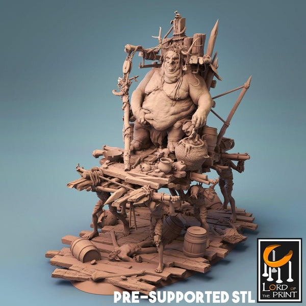 Goblins King *POSE & SIZE OPTION* | Lord of the Print | Tabletop rpg Miniature dnd pathfinder