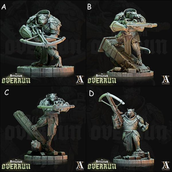 Rat Arbalesters  *Pose & Size Option*  The Affliction Vol.2, Overrun