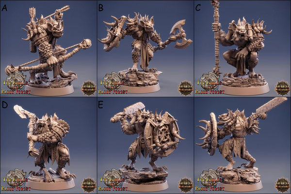 Gnolls  The Gnolls of Blood Forest *POSE & SIZE OPTION*