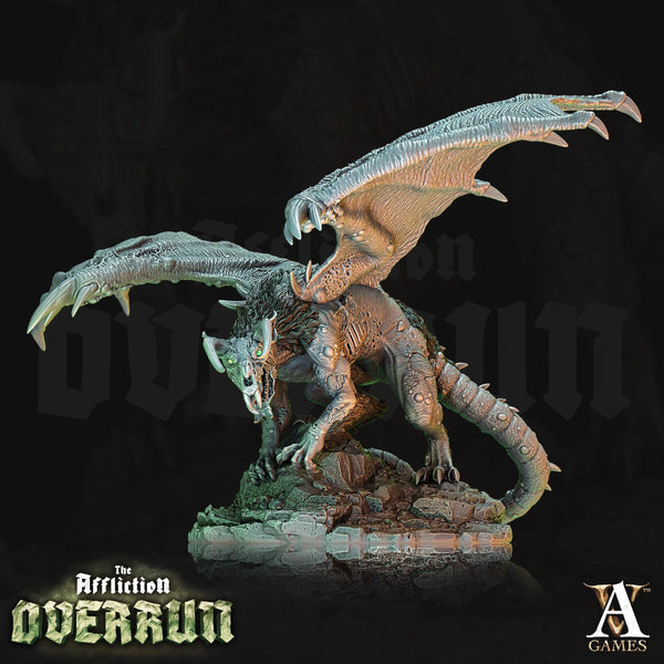 Srelk, Rat Dragon  MASSIVE FIGURINE  *Size Option*   The Affliction  Overrun