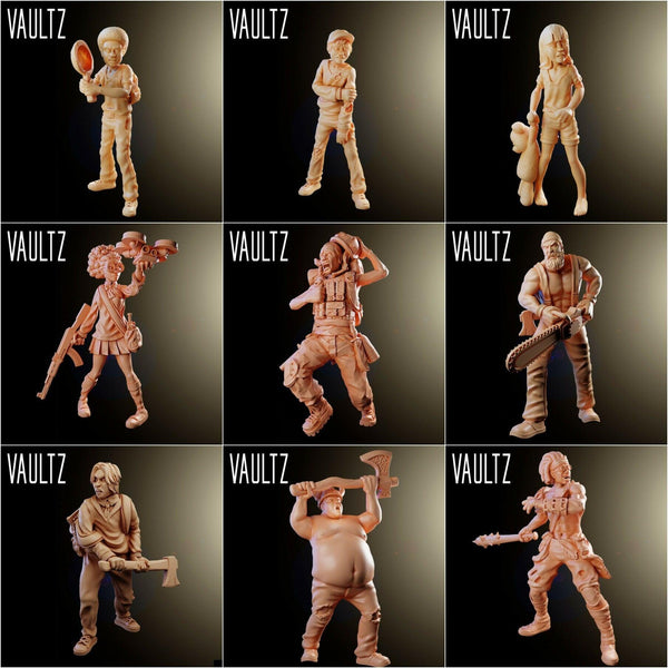 Survivors I - Zombie Apocalypse  by Vaultz Miniatures