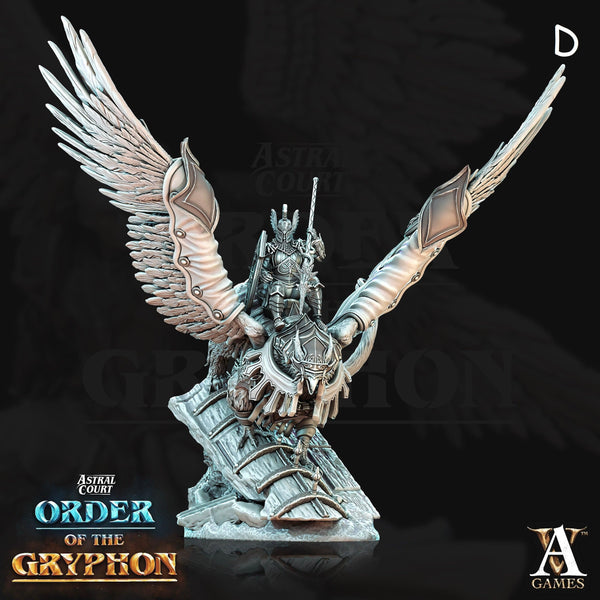 Astral Gryphon Riders  *Pose & Size Option*   Order of the Gryphon