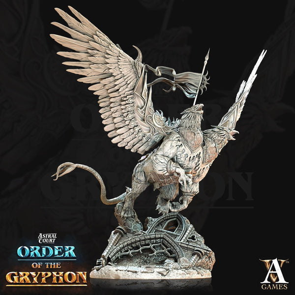 Celtan, Favoured of Barachiel  *100mm Miniature*   Order of the Gryphon