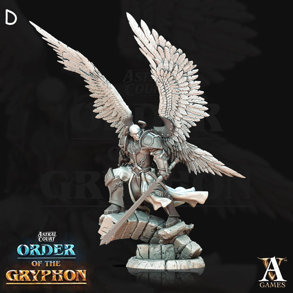 Justiciar Angels, Males  *Pose & Size Option*   Order of the Gryphon