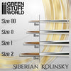 GSW Premium Kolinsky Paint Brushes  - Gold Series
