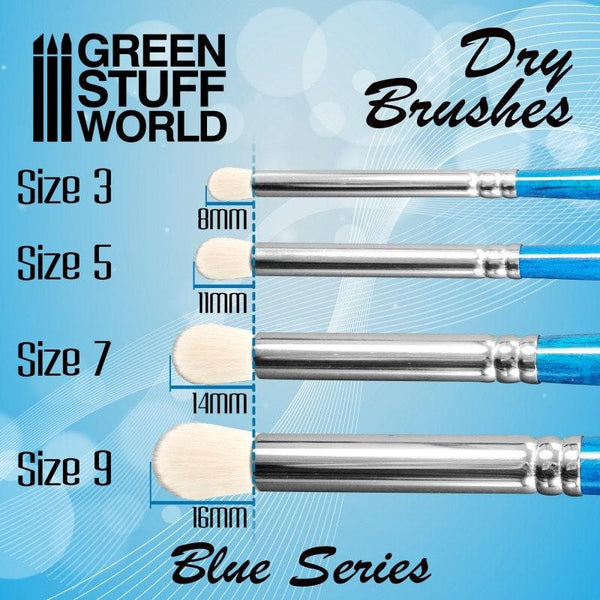 GSW Premium Dry Paint Brushes  - Blue Series