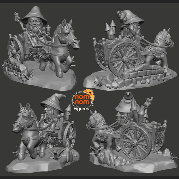 Chibi Wizard *90 mm DIORAMA* - NomNom Studio