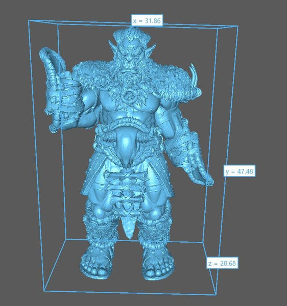 Kuundran Bluntcleaver - DnD Miniature l 3D Printed Model l Bugbear Tribe l Beast Pathfinder l Tabletop RPG l Dungeons and Dragons l Dogor