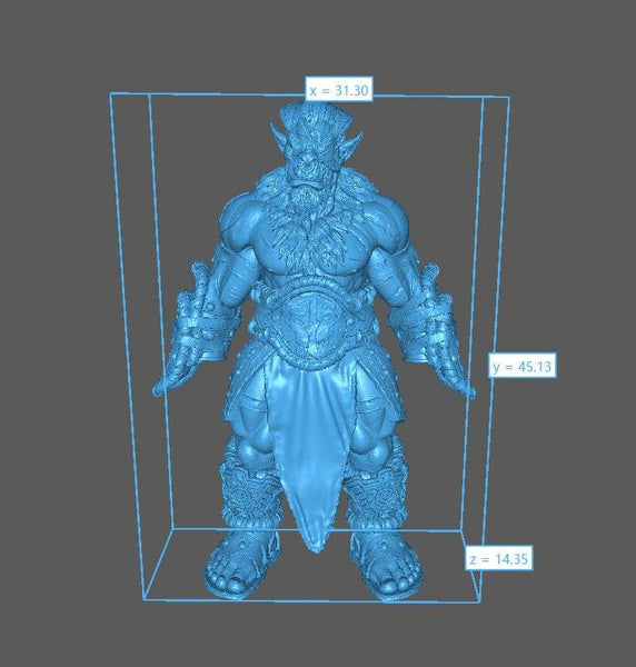 Gandaal Rind - DnD Miniature l 3D Printed Model l Bugbear Tribe l Beast Pathfinder l Tabletop RPG l Dungeons and Dragons l Dogor