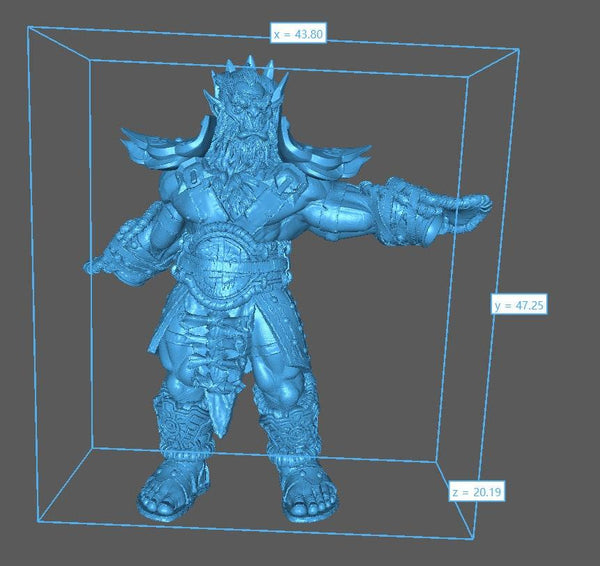 King Fangtabolous - DnD Miniature l 3D Printed Model l Bugbear Tribe l Beast Pathfinder l Tabletop RPG l Dungeons and Dragons l Dogor