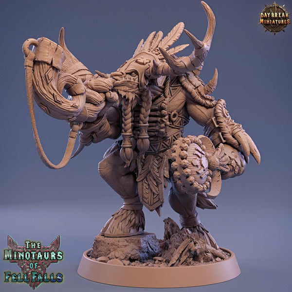 Talos Frakk - DnD Miniature l 3D Printed Model l Minotaur l Beast Pathfinder l Tabletop RPG l Dungeons and Dragons l