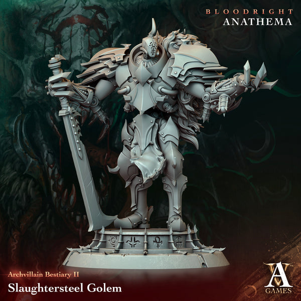 Slaughtersteel Golem - Archvillain Bestiary Vol. II - Archvillain Games